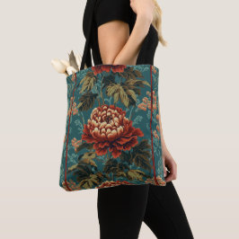 Imperial Peony Tapestry Tote Bag