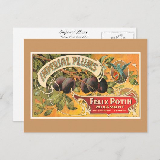 Imperial Plums Briefkaart (Voorkant / Achterkant)