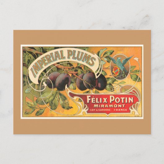 Imperial Plums Briefkaart (Voorkant)