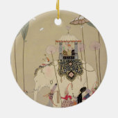 Imperial Procession (kleurenlitho) Keramisch Ornament (Achterkant)