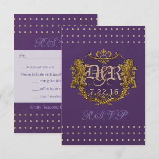 Imperial R.S.V.P. RSVP Kaartje (Voorkant / Achterkant)