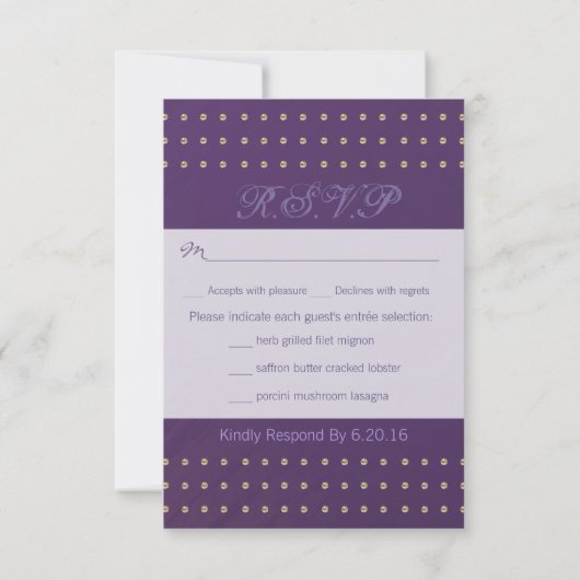 Imperial R.S.V.P. RSVP Kaartje (Achterkant)