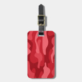 Imperial Red Monocolor Camo Bagagelabel (Voorkant verticaal)
