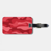 Imperial Red Monocolor Camo Bagagelabel (Achterkant horizontaal)