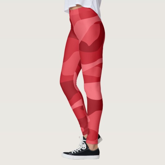 Imperial Red Monocolor Camo Leggings (Links)