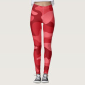 Imperial Red Monocolor Camo Leggings (Voorkant)