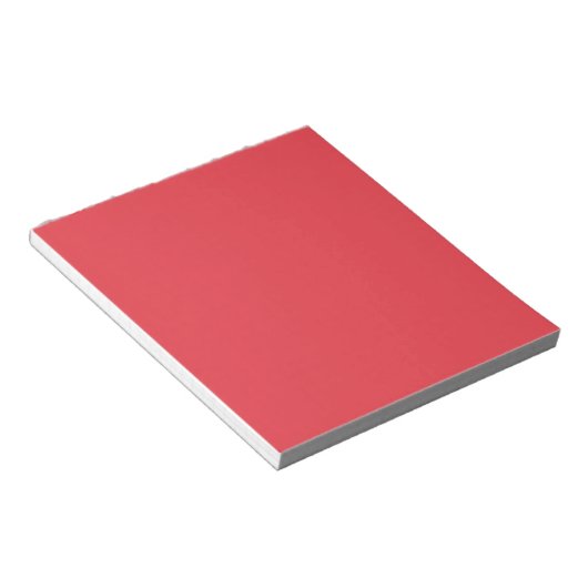 Imperial Red Solid Color Notitieblok (Schuin)