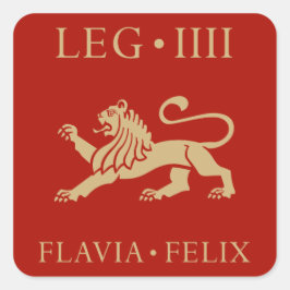 Imperial Roman Army - Legio IV Flavia Felix Vierkante Sticker