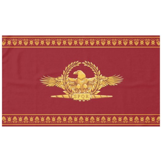 Imperial Roman SPQR Eagle Tafelkleed (Voorkant (Horizontaal))