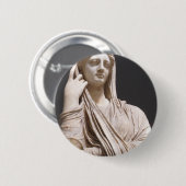 Imperial Roman women - standbeeld Ronde Button 5,7 Cm (Voorkant /achterkant)