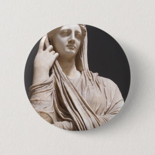 Imperial Roman women - standbeeld Ronde Button 5,7 Cm