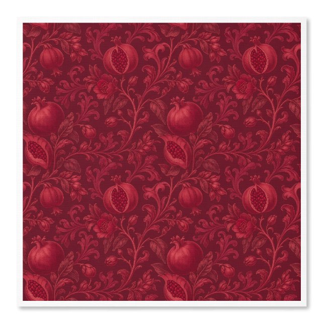 Imperial Ruby Garden | Granaatappel Perzisch-(A) Behang (Voorkant)
