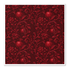 Imperial Ruby Garden | Granaatappel Perzisch-(B) Behang