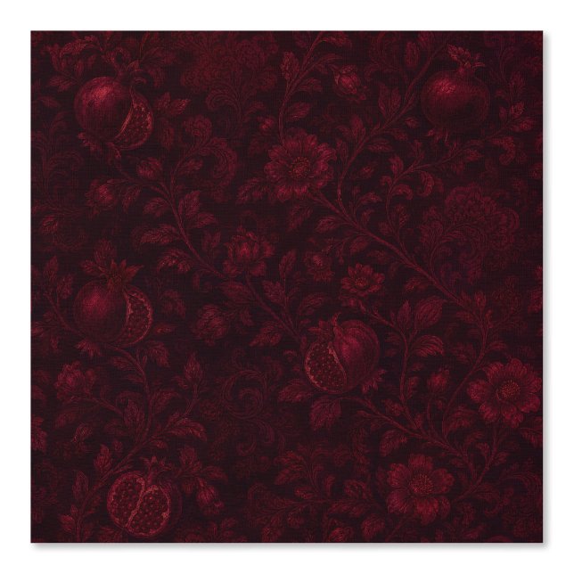 Imperial Ruby Garden | Granaatappel Perzisch-(C) Behang (Voorkant)