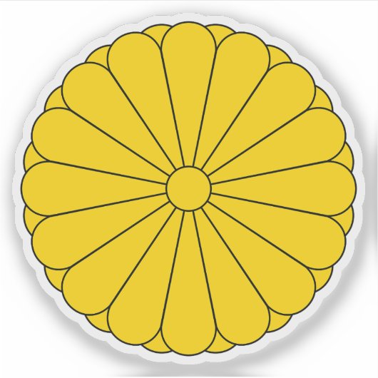Imperial Seal of Japan Sticker (Voorkant)