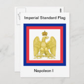 Imperial Standard Flag Napoleon I Briefkaart (Voorkant / Achterkant)