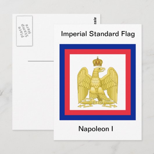 Imperial Standard Flag Napoleon I Briefkaart (Voorkant / Achterkant)