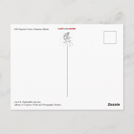 Imperial Tail Fin and Taillight Briefkaart (Achterkant)