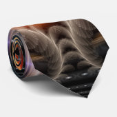 Imperial Uitzicht Fractal Art Stropdas (Opgerold)