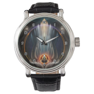 Imperial Uitzicht Fractal Art Wrist Watch Horloge