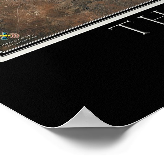 Imperial Valley California van Space Satellite Poster (Hoek)