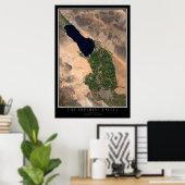 Imperial Valley California van Space Satellite Poster (Thuiskantoor)