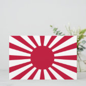 Imperial War Flag of Japan Briefpapier (Staand voorkant)