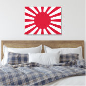 Imperial War Flag of Japan Canvas Afdruk (Insitu (Slaapkamer))