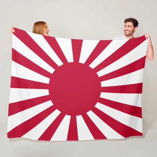 Imperial War Flag of Japan Fleece Deken (In situ)