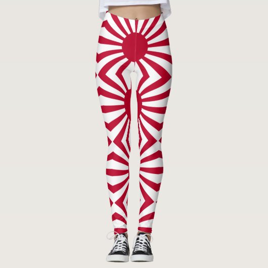 Imperial War Flag of Japan Leggings (Voorkant)
