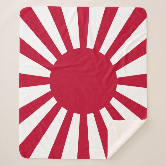 Imperial War Flag of Japan Sherpa Deken (Voorkant)