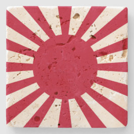 Imperial War Flag of Japan Stenen Onderzetter