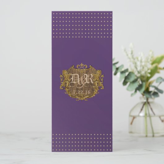 Imperial Wedding Invitation Kaart (Staand voorkant)