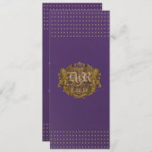 Imperial Wedding Invitation Kaart (Voorkant / Achterkant)