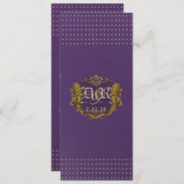 Imperial Wedding Invitation Kaart (Voorkant / Achterkant)