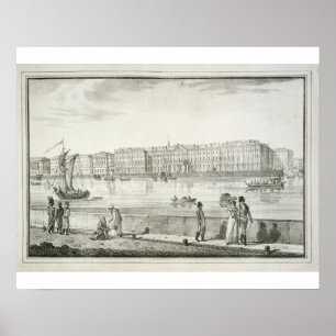 Imperial Winter Palace, Sint-Petersburg (litho) Poster