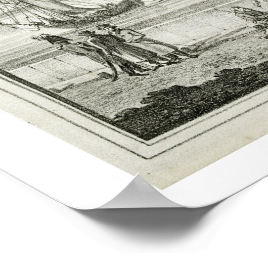 Imperial Winter Palace, Sint-Petersburg (litho) Poster (Hoek)