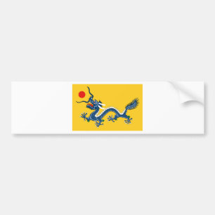 Imperial Yellow Dragon Flag, Qing Dynasty (China) Bumpersticker