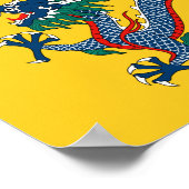 Imperial Yellow Dragon Flag, Qing Dynasty (China) Poster (Hoek)
