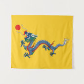 Imperial Yellow Dragon Flag, Qing Dynasty (China) Wandkleed (Voorkant (horizontaal))