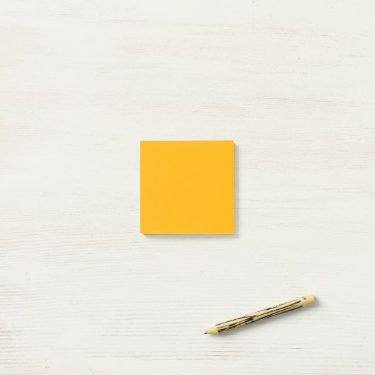 Imperial Yellow Solid Color Post-it® Notes (Op bureau)