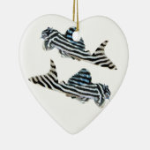 "Imperial Zebra Pleco"の 良 品 Keramisch Ornament (Rechts)
