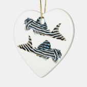 "Imperial Zebra Pleco"の 良 品 Keramisch Ornament (Links)