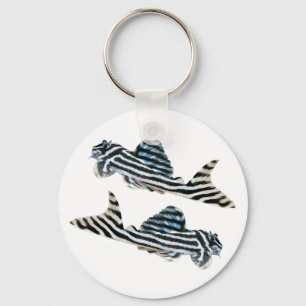 Imperial Zebra Pleco Sleutelhanger