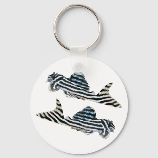 Imperial Zebra Pleco Sleutelhanger (Voorkant)