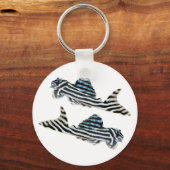 Imperial Zebra Pleco Sleutelhanger (Voorkant)