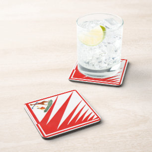 Imperiale Contrada della Giraffa - Giraffe Palio Bier Onderzetter