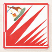 Imperiale Contrada della Giraffa - Giraffe Palio Kartonnen Onderzetters (Voorkant)