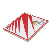 Imperiale Contrada della Giraffa - Giraffe Palio Tegeltje (Zijkant)