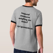 Imperiale maatregelen die je afwegen? t-shirt (Achterkant)